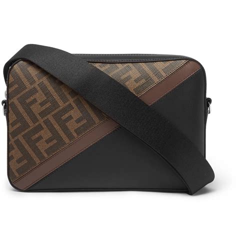 fendi logo messenger bag tote|fendi bag with thick strap.